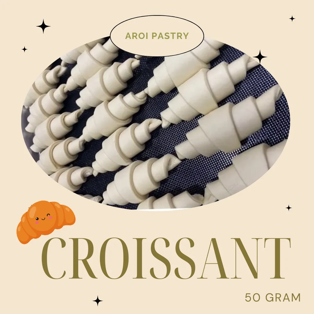 Frozen croissant product lineup and packaging options